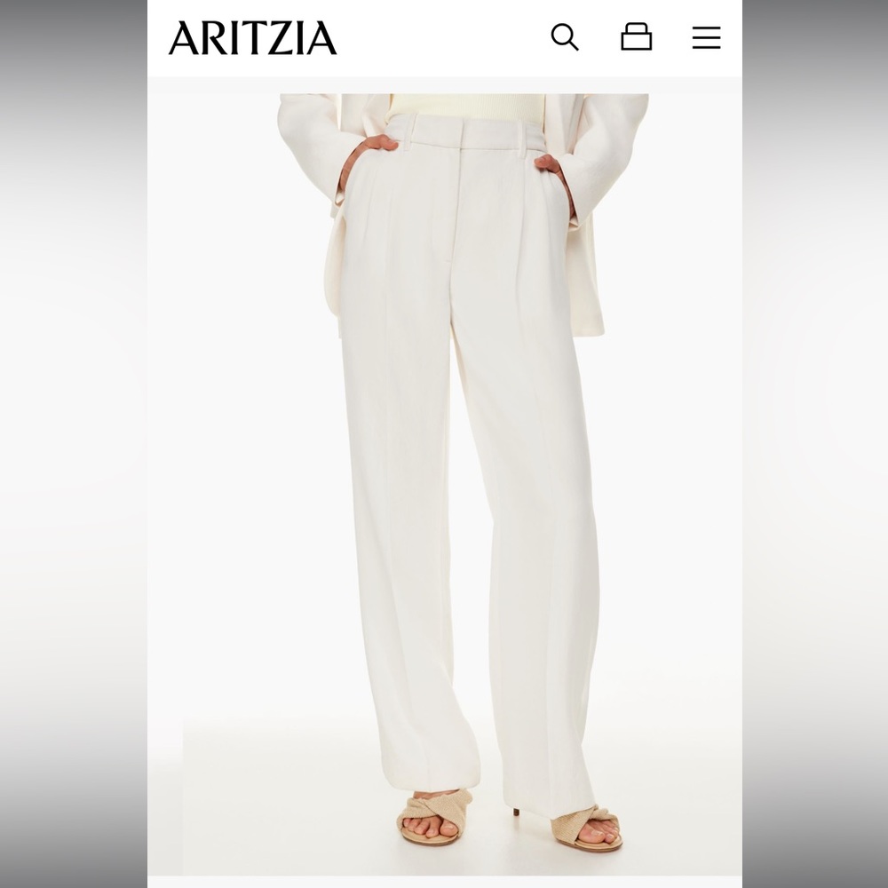 Aritzia Wilfred Effortless pant size 2 short in Light Birch